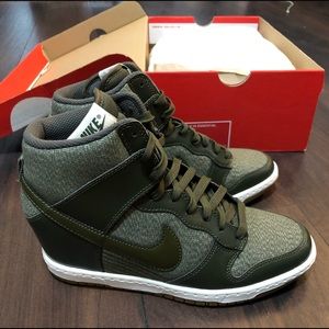 NIKE DUNK SKY HI SNEAKER WEDGES